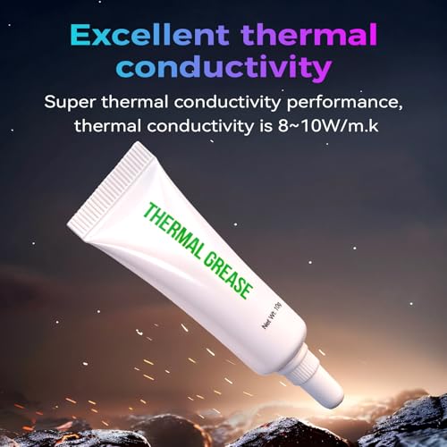 Creality Official 3D Printer High Thermal Grease, 350℃ High-Temperature Resistant Paste, Excellent Thermal Conductivity Grease for 3D Printer Hotend/Nozzle, Suitable for All 3D Printers (1PC) - size: 1 PCS, style: Thermal Grease
