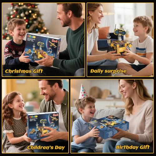 HiWEEGO Robot Building Sets for Kids 748 PCS with Interchangeable Arms