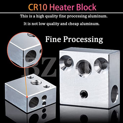 Ender 3 All Metal Hotend Upgrade Kit,Titanium Alloy Heatbreak,MK8 Hardened Steel Nozzle 0.4mm for Ender 3/V2 /Pro/Max/Ender 5 /Pro/Plus/CR-10 /CR-10S/CR-10 S4/S5 - style: Hardened Steel Nozzle Kit