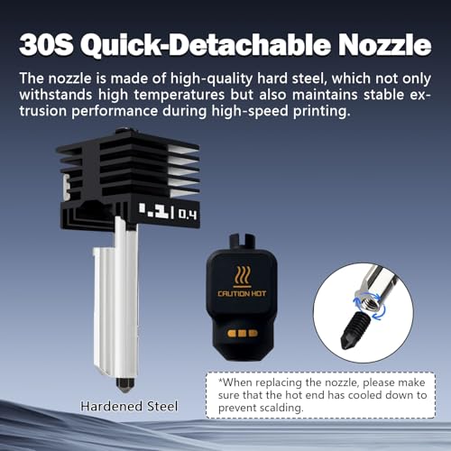 2PK 0.4MM P2S Hotend with Hardened Nozzle for P2S/X2D/H2 Series - style: 2PK 0.4mm