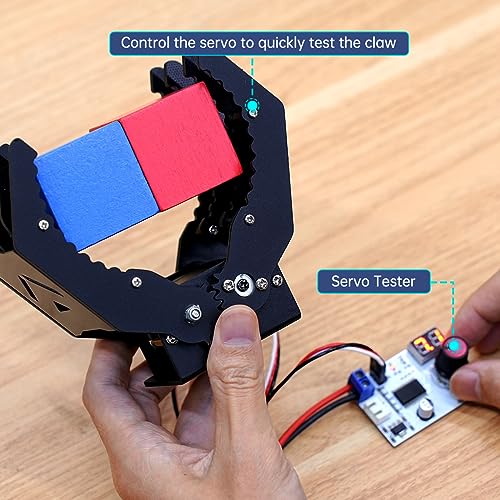 LewanSoul Mechanical Robot Arm Claw/Gripper Robot Gripper (Black Mechanical Claw Without servo)