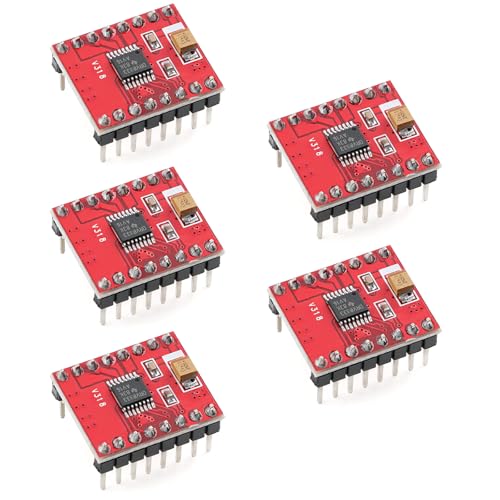 5Pcs DRV8833 Dual H-Bridge DC Motor Driver Module Compatible with TB6612FNG Low Voltage Red PCB 2-Way Drive Board