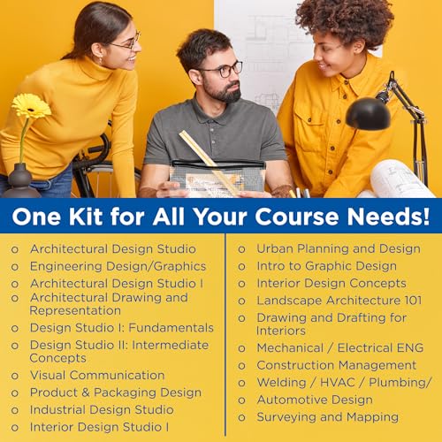 ALVIN Academy Drafting, Drawing and Design Launch Kit | 10 Pieces | Class Tools for Geometry, Architecture and Engineering Students | - Model DDKL1 - style: Launch Kit