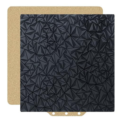 HzdaDeve Build Plate for Adventurer 5M/5M Pro/AD5X Double Sided Textured PEI Sheet and Smooth PEO Steel Sheet Bed Glue-Free Printing for FLASHFORGE Adventurer 5M Plate 3D Printer (PEO+PEI) - color: Gold+PEO
