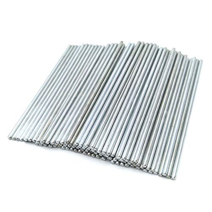 EUDAX 100Pcs STEM Toys Shaft Round Rod Axles for DIY Toy RC Car Boat Helicopter Model Part (2mmx70mm) - style: 2mmx70mm