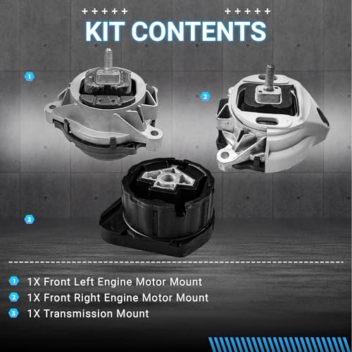 Front & Rear Engine Mount Kit Motor Mount (for BMW X3 X4) - size: For BMW X3 X4
