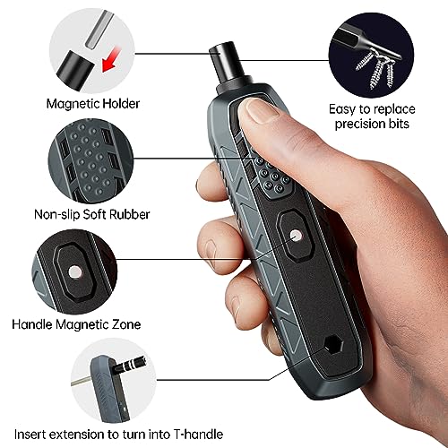 JAKEMY 180 in 1 Precision Screwdriver Set, Computer Screwdriver Kit, Professional Magnetic Repair Tool Kit with Home Drill Bits for Most Laptop, Phone, Xbox, MacBook, Game Console, Modding, DIY - color: Fo168 - 180 in 1 Manual