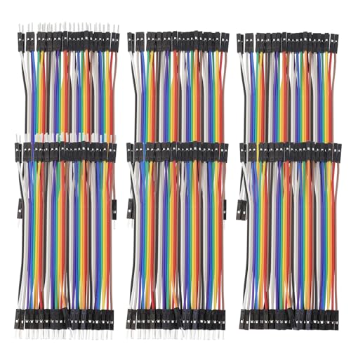Antrader Breadboard Jumper Wires,40P 10CM/3.9" Male/Female for Raspberry Pi - size: 3.9 Inch (10cm), style: 40 Pin (M/M, M/F, F/F)