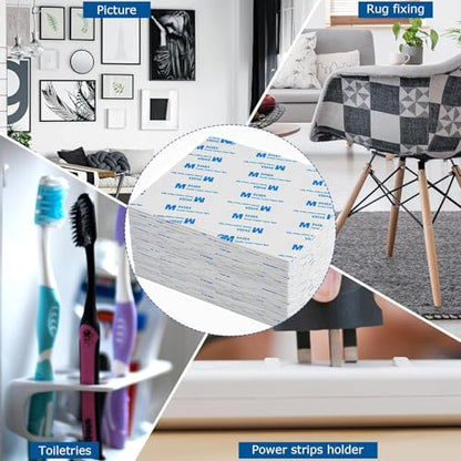 500PCS Double Sided Foam Tape, Super-Sticky Double Sided Adhesive Pads - size: 500Pack