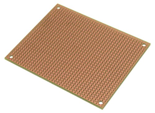 ST2 (Two-Pack) StripBoard, Uncut Strips, 1 Sided PCB, Size 2 = 100 x 80mm (3.94 x 3.15in)
