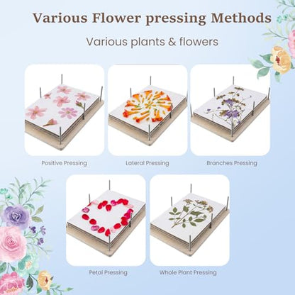 Extra Large Flower Press Kit for Adults, 17" x 11.8" Flower Pressing Kit - size: 17" x 11.8" 5 Layers
