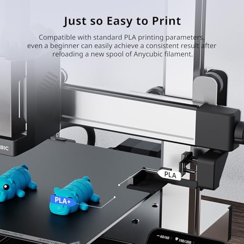 ANYCUBIC PLA Plus (PLA+) 3D Printer Filament 1.75mm, High Toughness 3D Printing Filament, Dimensional Accuracy +/- 0.02mm, Print with Most FDM 3D Printers, 1KG Reusable Spool, Green - color: 1kg Pla+ Green