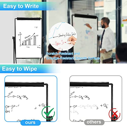 White Board Easel Office Portable Dry Erase Boards with Stand, Flipchart Easel Height Adjustable 36x24 inches, Perfect for Classroom, Preschool, Homeschool, Restaurant and Presentation (Black) - style: 36x24-Black