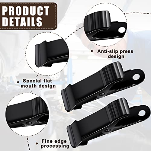 Shimeyao 10 Pcs Metal Mini Clamps Mini Spring Clamp, Black - color: Black