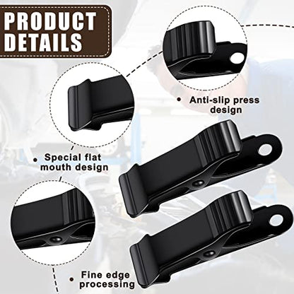 Shimeyao 10 Pcs Metal Mini Clamps Mini Spring Clamp, Black - color: Black