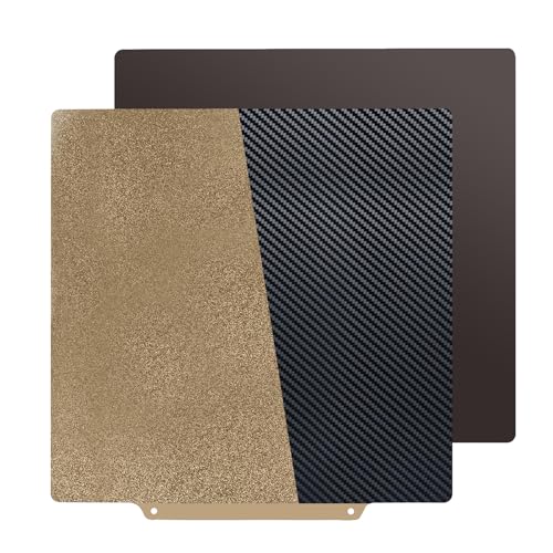 IdeaFormer 310x310mm Double Sided Smooth Carbon Fiber PET + Coated Textured PEI Flexible Sheet Heatbed for Artillery SW-X1/X2,for Anet A8 Plus,for Ender 3 Max/ CR10 3D Printer (with Magnetic Base) - color: PET+PEI With Magnetic Plate, size: 310x310mm