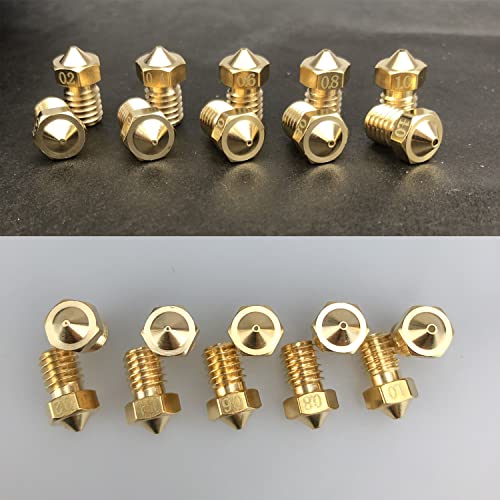 Nozzles 22 pcs 3D Printer Extruders Brass Nozzles - size: V5/V6 Brass, style: Kit: Various Nozzles