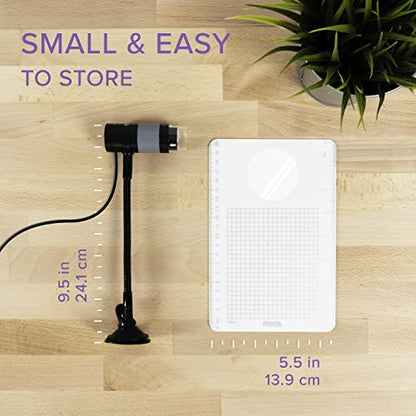 Plugable USB Digital Microscope 250x, 2MP Micro Camera, Flexible Arm Stand - size: 250X Magnification