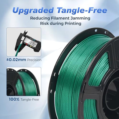 FLASHFORGE Rapid PLA Filament 1.75mm Aurora Green, 500mm/s High Speed Printing, 3D Printer Filament 1kg Spool, Dimensional Accuracy +/- 0.02mm, Enjoy Exceptional Print Quality - color: Aurora Green