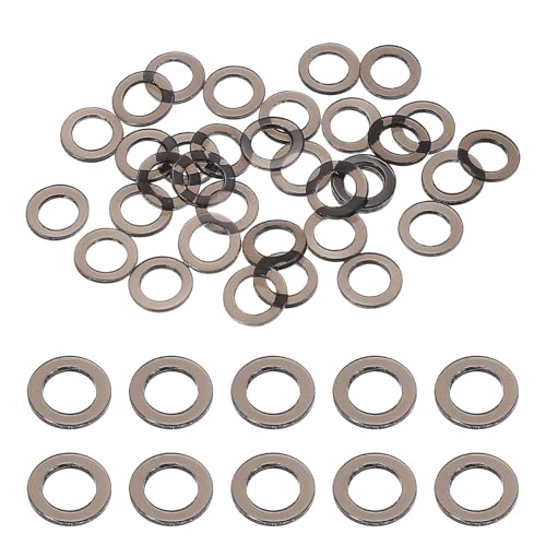uxcell 30 Pcs M5 PVC Flat Washers 5mm ID 8mm OD 1mm Thick Plain Washer Grommets Plastic Sheet Gasket Fastener Sealing Spacer Gasket Ring Water Hose Washers, Clear Black - size: 5mm x 8mm x 1mm