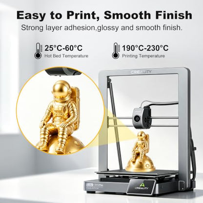 Creality Silk PLA Filament 1.75mm Shiny High Gloss 3D Printer Filament - color: Silk Gold & Silver & Blue & Purple