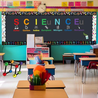 Containlol 118ft Bulletin Board Border Classroom Border, Science Style - style: Science Style