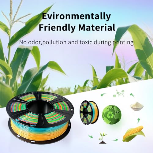 Geeetech Rainbow PLA Filament 1.75mm, Multicolor Gradient for AMS - color: 1kg Pla Rainbow
