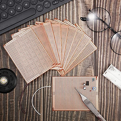 TOODOO 10 Pcs 73mm x 100mm PCB Board Prototype Kit Protoboard