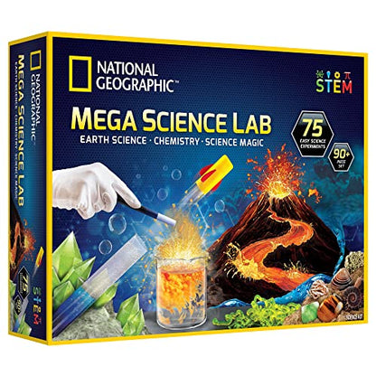 National Geographic Mega Science Lab with 75 Experiments for Kids 8-12 - style: Mega Science Lab 3-in-1