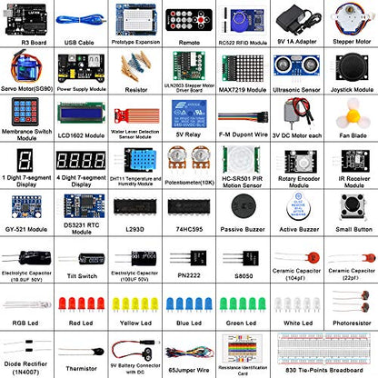 LAFVIN Ultimate Starter kit with R3 Board Mega2560 Mega328 Nano Compatible with Arduino IDE with Tutorial