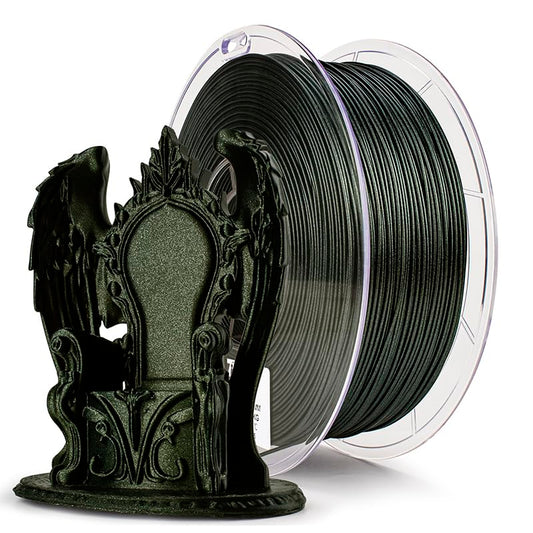 ZIRO Chameleon Series 3D Printing Material, 1kg Spool, Moss Green Luster - color: Moss Green Luster