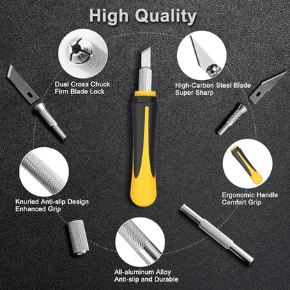Exacto Knife Set, 16Pcs Craft & Hobby Knife, Precision Cutting Tool