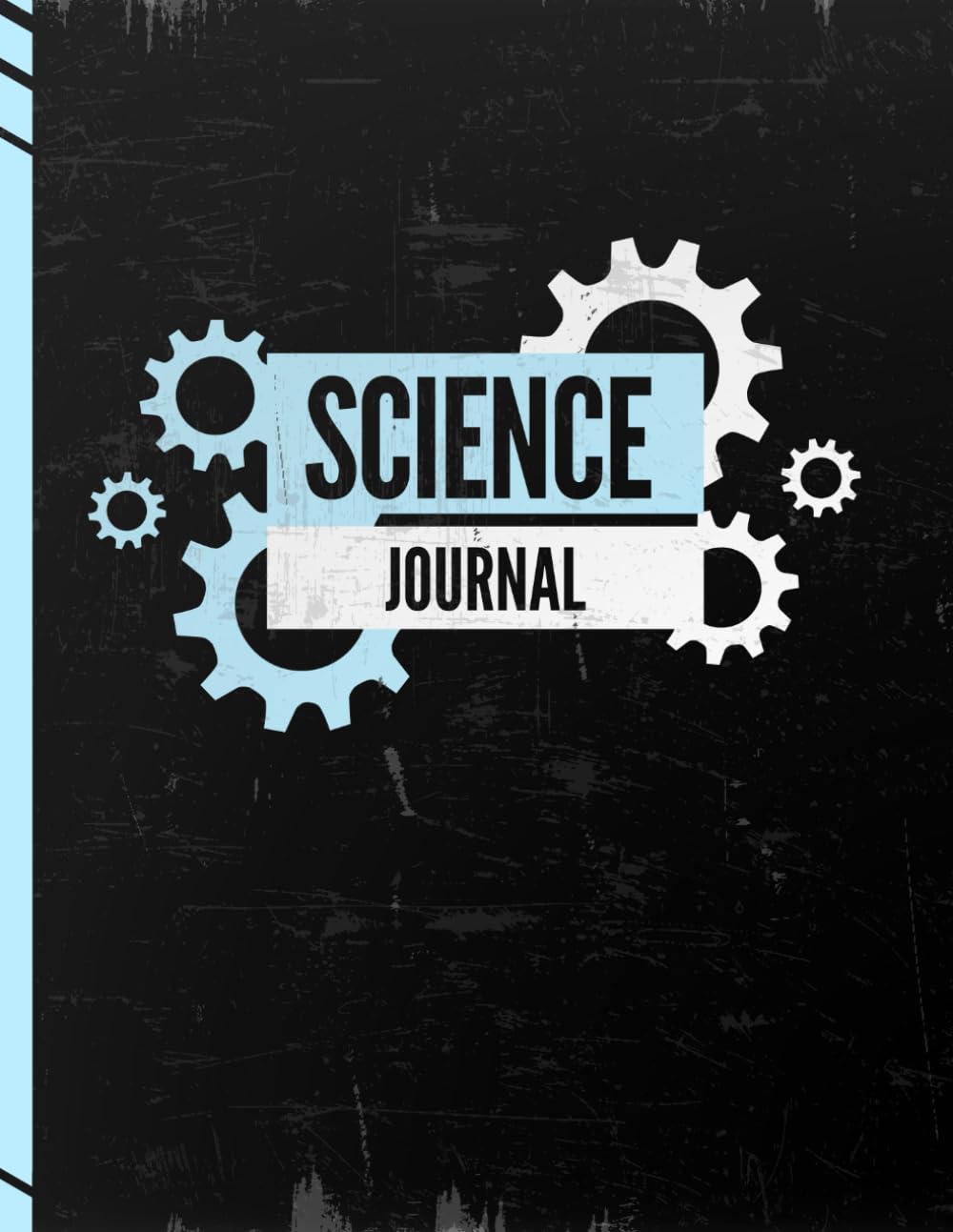 Science Journal: Gears: Two-thirds blank, one-third lined notebook for science drawings and narrations.