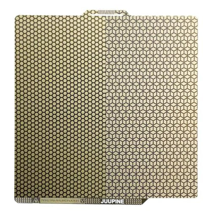 PEI Honeycomb Sheet,Upgraded 0.5mm Etched Bambu Build Plate for Bambu Lab P2S/X2D/X1C/X1/P1P/P1S/A1 3D Pritner,Honeycomb+Square Flexible Spring Steel Sheet for Bambu Lab 3D Printer 257x257mm. - color: PEI Honeycomb Plate