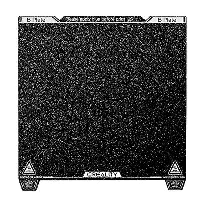 Creality K1 Max PEI Build Plate Kit, Flexible Spring Steel Platform with PEI Coating Surface and Magnetic Base Sheet Kit for K1 Max 315 * 310mm - size: K1 Max Texture PEI