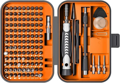Precision Screwdriver Set, 130 in 1 Mini Screwdriver Set Tool - color: Orange, size: 130