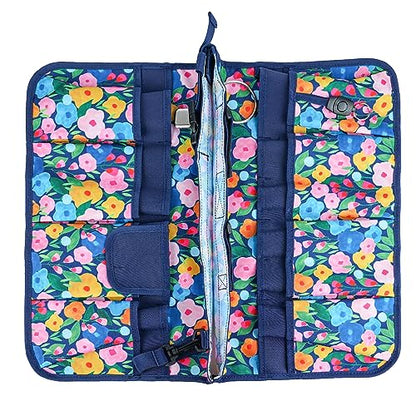 MELOTOUGH Bucket Caddy Organizer Bucket Tool Organizer for Garden Tools Fit 3.5 to 5 Gallon Bucket (Blue Flower) - color: Blue Flower