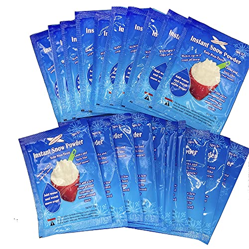 20 Packs of Instant Snow to Learn The Science Behind Its Instant Creation