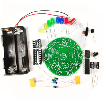 Soldering Practice Kit DIY Electronics Learning Board Shake to Spin Lucky Wheel
