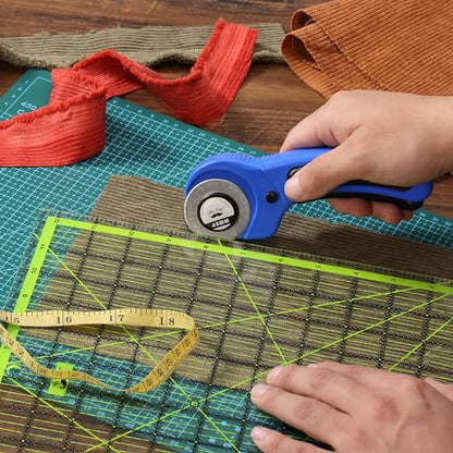 Mr. Pen- Rotary Cutter for Fabric with 1 Extra Blade, 45mm - color: Blue