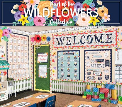 Teacher Created Resources Wildflowers Labels Magnetic Accents (TCR77064)