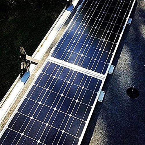Renogy 4 Sets of Solar Panel Mounting Z Brackets Lightweight Aluminum Corrosion-Free Construction for RVs, Trailers, Boats, Yachts, Wall and Other Off Gird Roof Installation, 4 Count - size: 4 Sets Z Bracket
