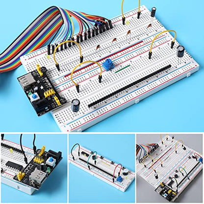 3 Set of Solderless Prototype Breadboard 830 tie Points Breadboard - size: 3x830