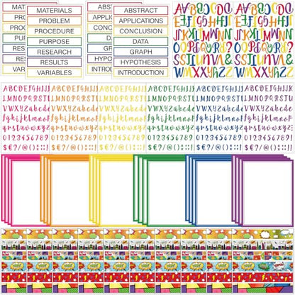 Dispowreath 96 Pcs Science Fair Board Supplies,Hero Style - style: Hero Style