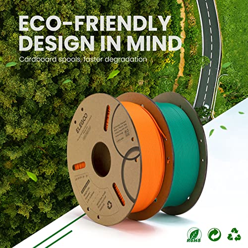 ELEGOO PLA 3D Printer Filament 1.75mm 4KG Black & White - color: 4*1kg Black & White, size: 4kg
