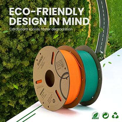 ELEGOO PLA 3D Printer Filament 1.75mm 4KG Black & White - color: 4*1kg Black & White, size: 4kg