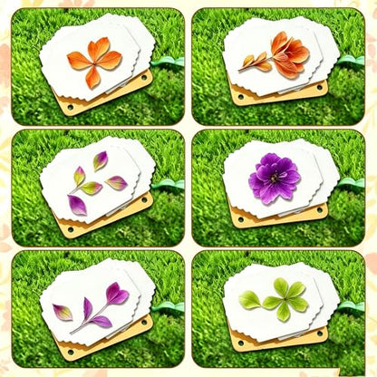Mini Flower Press, Miniature Flowers Press Kit, Metal Pocket Flower Pressing, with Secure Straps for Hikes, DIY Crafts Gift for Plant Lovers