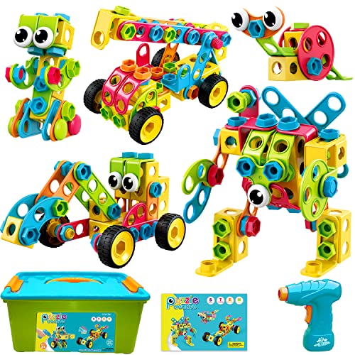 NXONE 195 PCS STEM Toys, Building Sets for Kids 3+ - size: 195 piece