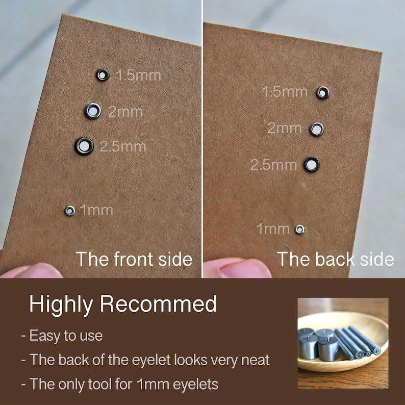 1.5mm (Inner Diameter) Super Tiny Eyelet, in 4 Colors, for BJD Doll Clothes and Shoes Making, Mini Craft Supply, 20 PCS (Gold) - color: Gold
