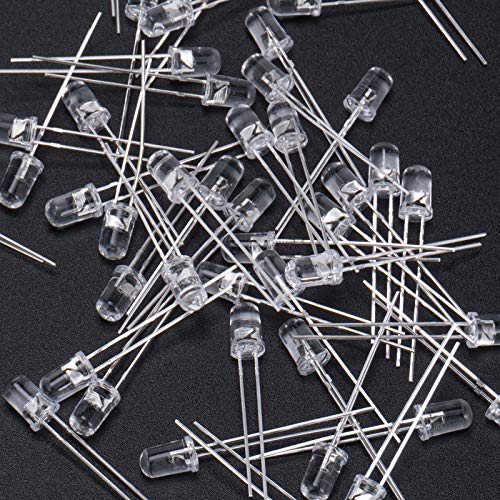 DiCUNO 100pcs 5mm RGB Multicolor Fast Blinking LED Diode Lights, 7 Colors - style: Fast Flash